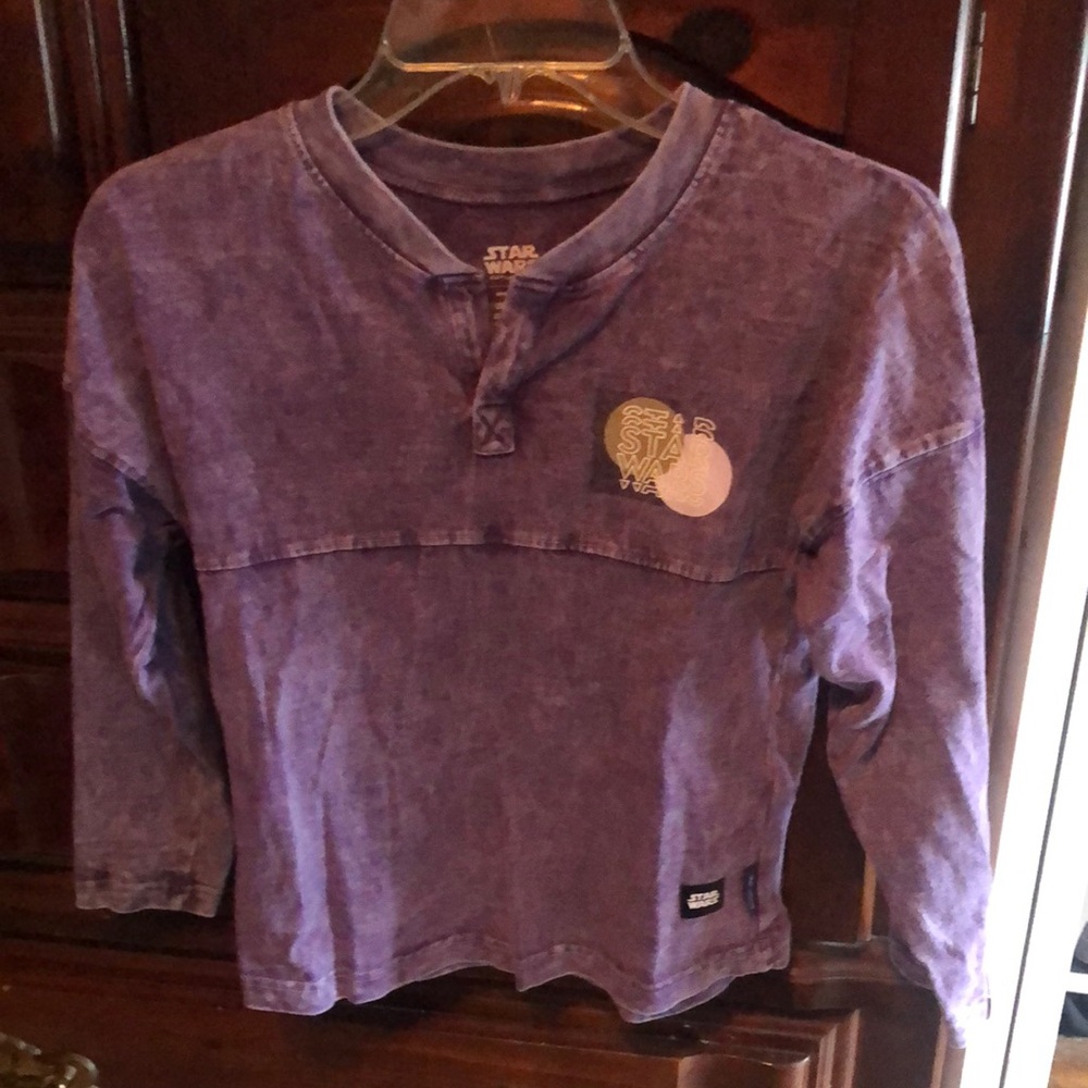 Star Wars Kids Washed Purple Long Sleeve Tee